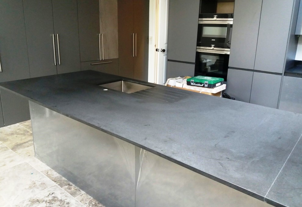 Wandsworth Property In Absolute Black Granite Leather Finish