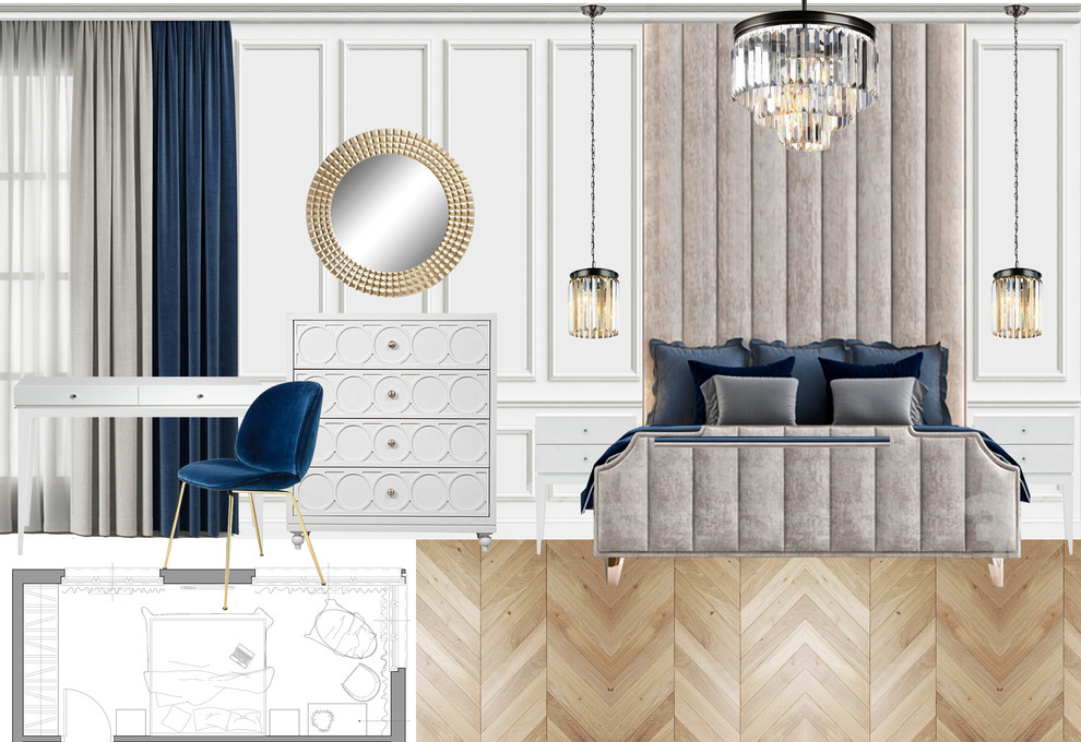 Коллажи к проекту в стиле современной классики для молодой семьи.