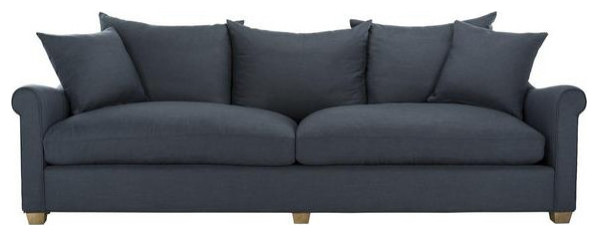 Judah Navy Linen Sofa