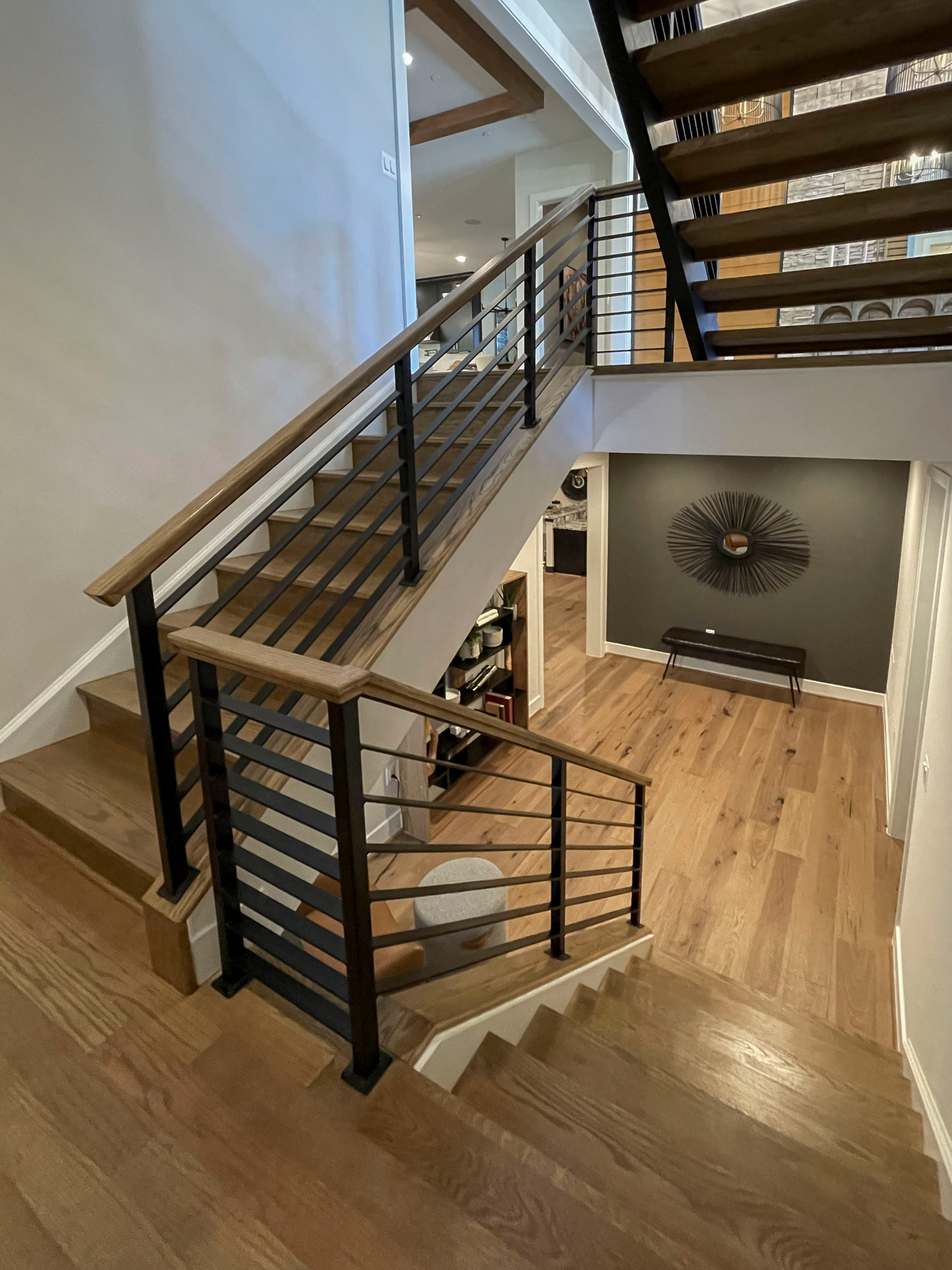 113_Floating Straight- Stringers with No Risers in Contemporary Home, Bethesda M