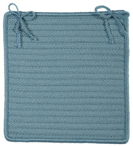 Simply Home Solid, Federal Blue Chair Pad