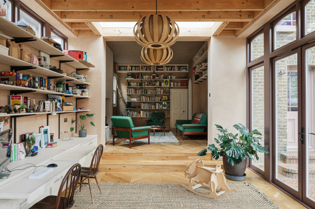 The Brockley House eclectic-home-office-and-library