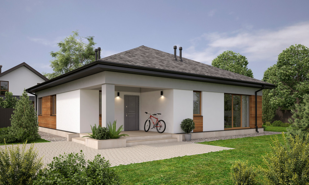 Одноэтажный дом из газобетона