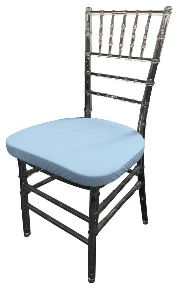 LA Linen 4Pack Spandex Chiavari Chair Cushion Covers Contemporary