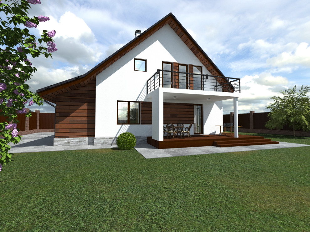 Коттедж в разной отделке