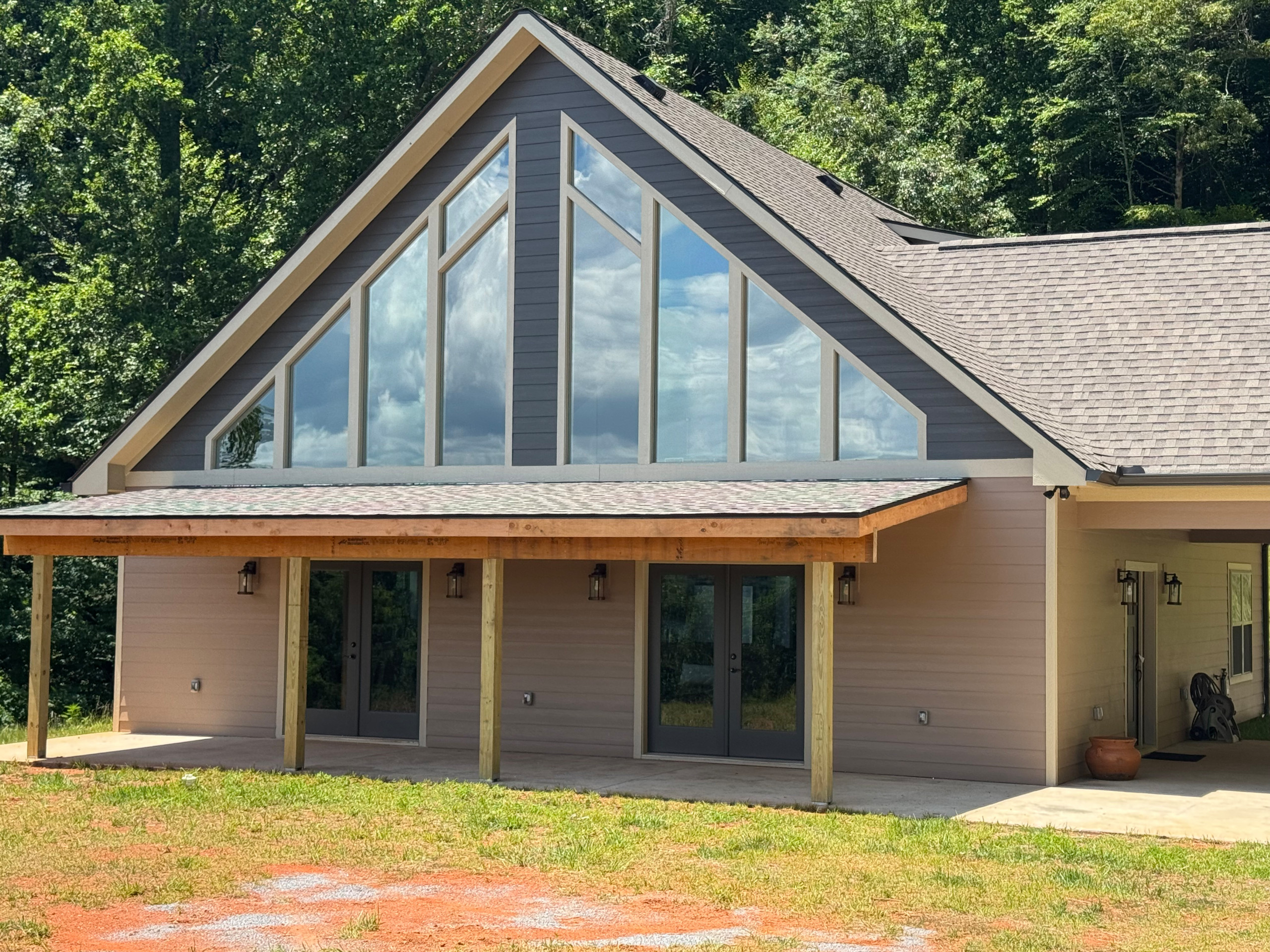 Patio Roof Addition for A-Frame Mountain Home