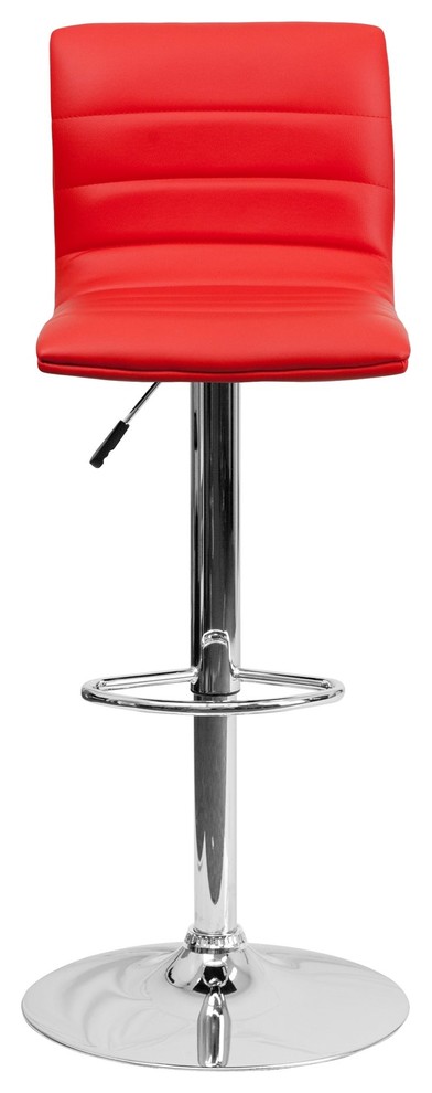 Flash Furniture Red Contemporary Barstool, Red - CH-92023-1-RED-GG
