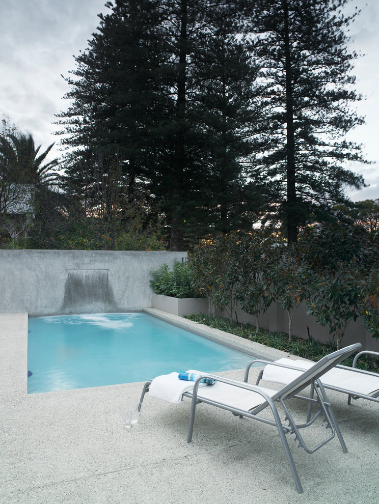 This is an example of a small rectangular pool in Perth.