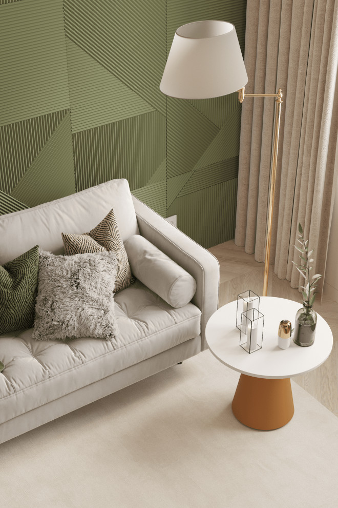 Просторная квартира в нежных оттенках со стильными элементами декора