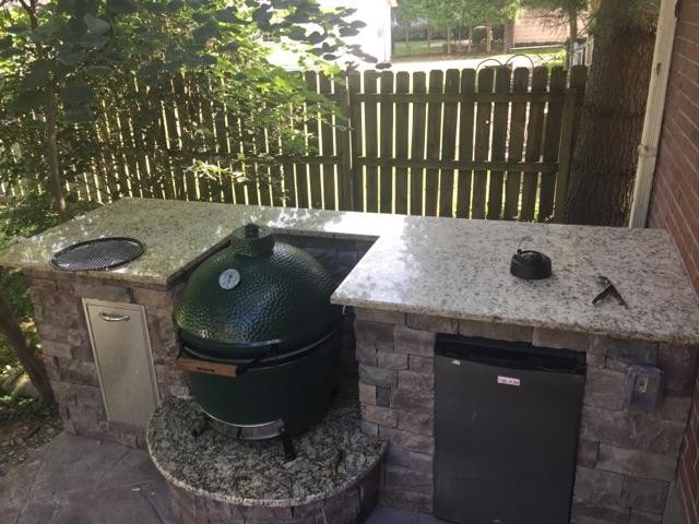 St. Matthew's outdoor kitchen with green egg