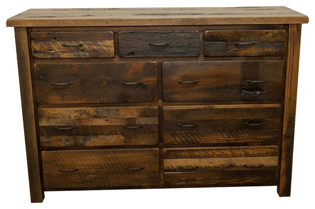 Foxfield Reclaimed Wood Tall Dresser, Rustic Tall Dresser