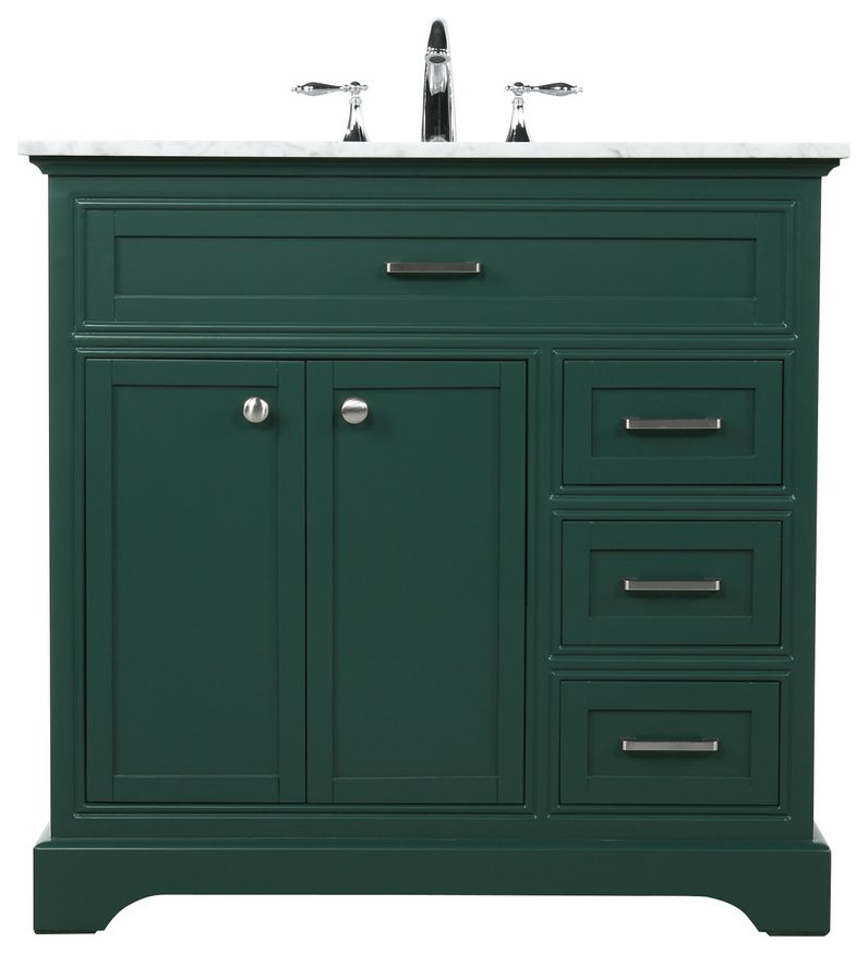Amelia Single Bathroom Vanity Transitional Bathroom Vanities And