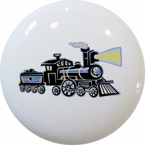 Train Ceramic Cabinet Drawer Knob Contemporary Cabinet And
