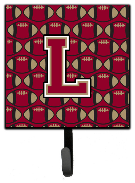 Carolines Treasures Letter B Football Crimson and White Leash or Key Holder CJ1079-BSH4 Small Multicolor Carolines Treasures Letter B Football Crimson and White Leash or Key Holder CJ1079-BSH4 Small Multicolor