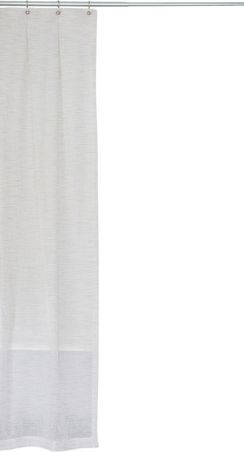 White and Gray Shower Curtain, Extra Long Sizes