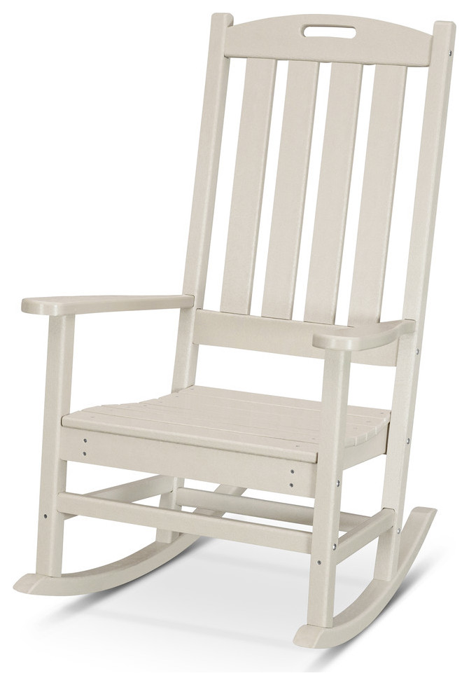 Polywood Nautical Porch Rocking Chair, Sand