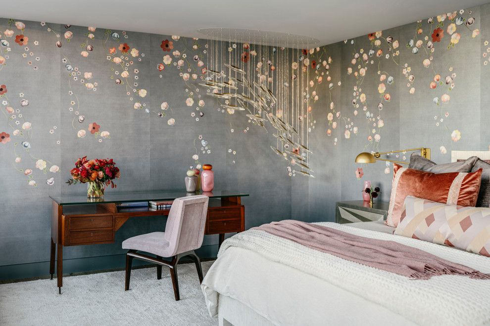 Bedroom - contemporary master bedroom idea in San Francisco