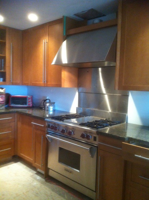 Kitchen - transitional kitchen idea in Other