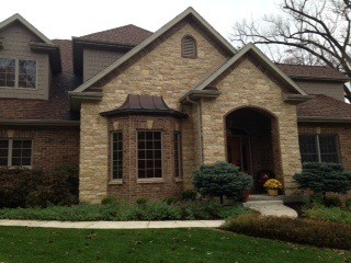 Inspiration for a craftsman exterior home remodel in Cedar Rapids