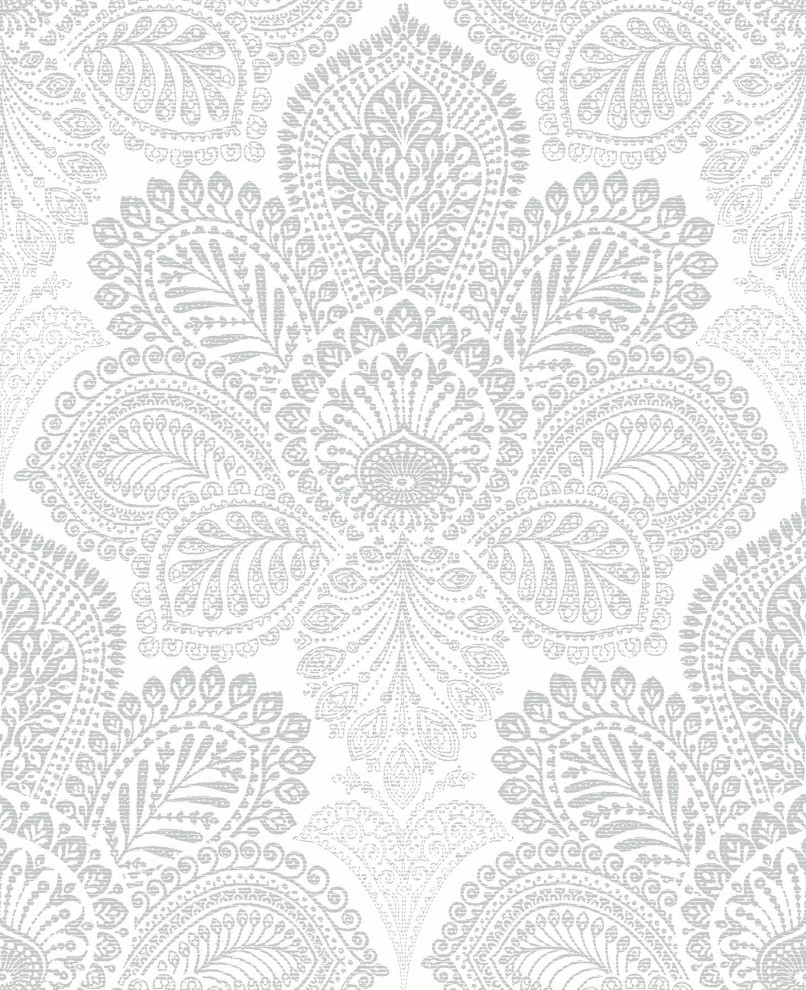 286125730 Triumph OffWhite Medallion Wallpaper Non Woven Global Theme