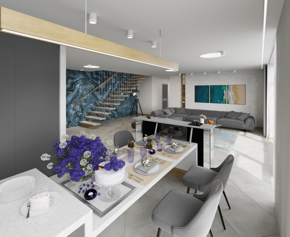 интерьер таунхауса