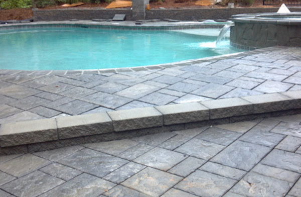 Inspiration for a large backyard full sun pool remodel in Charlotte