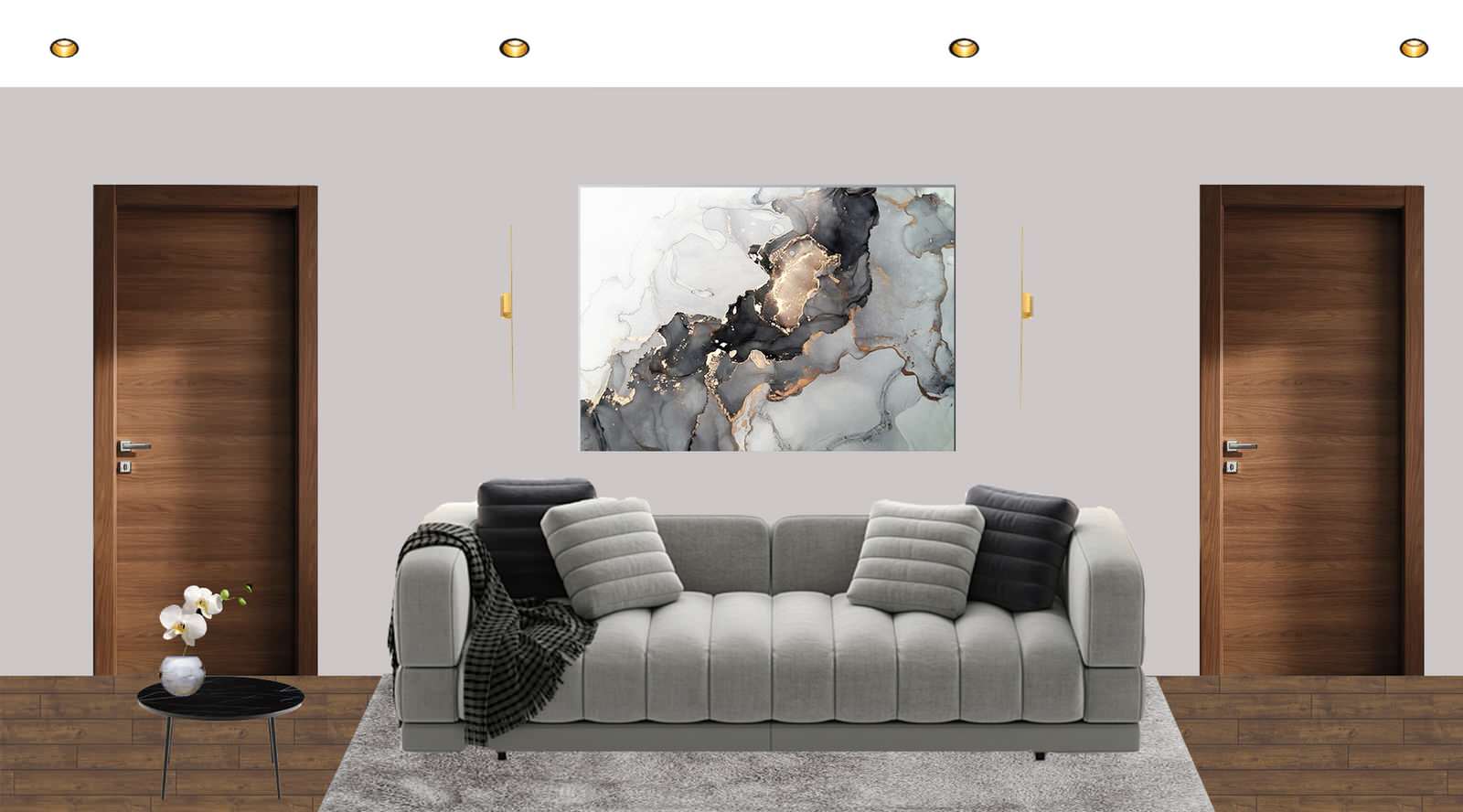 Коллажи гостиная