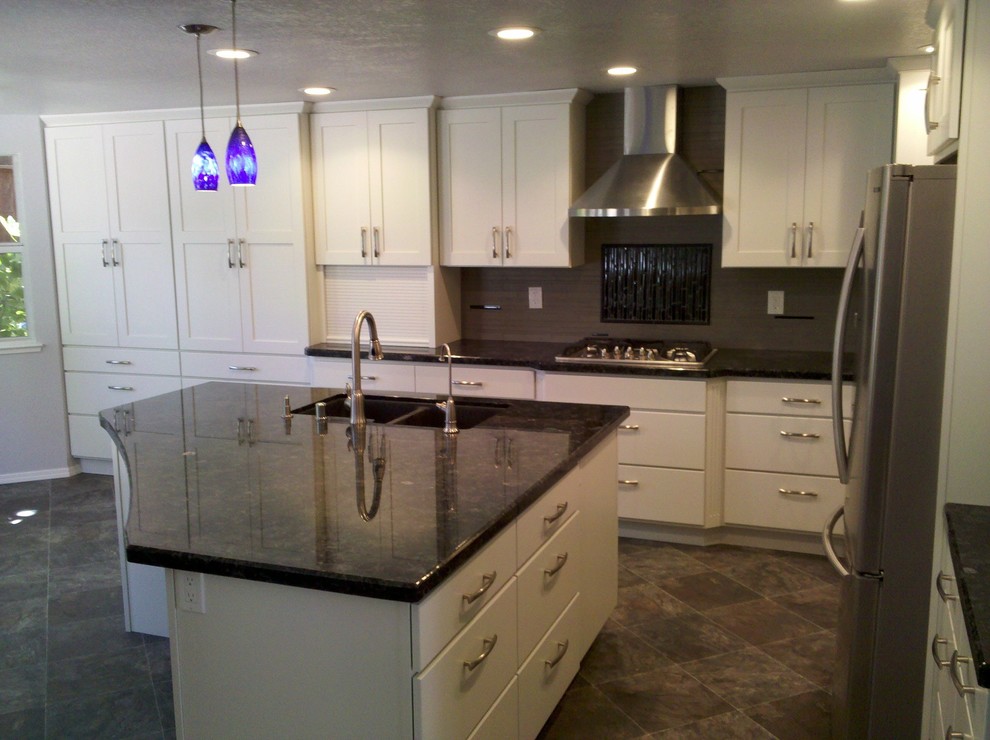 Kitchen - contemporary kitchen idea in San Diego