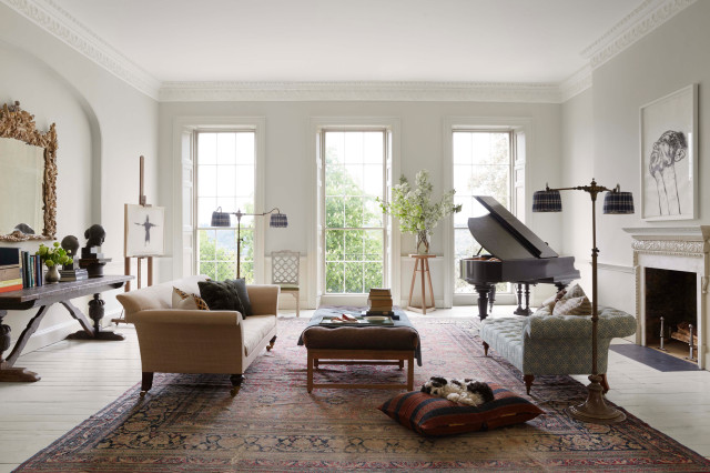 Georgian Townhouse eclectic-living-room
