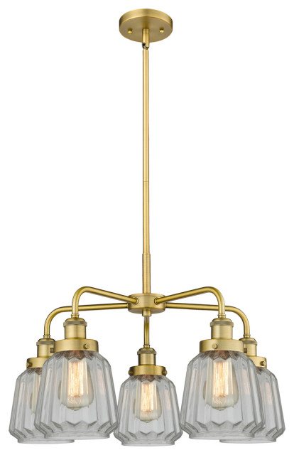 Innovations Chatham 5 24.5" Chandelier Brushed Brass
