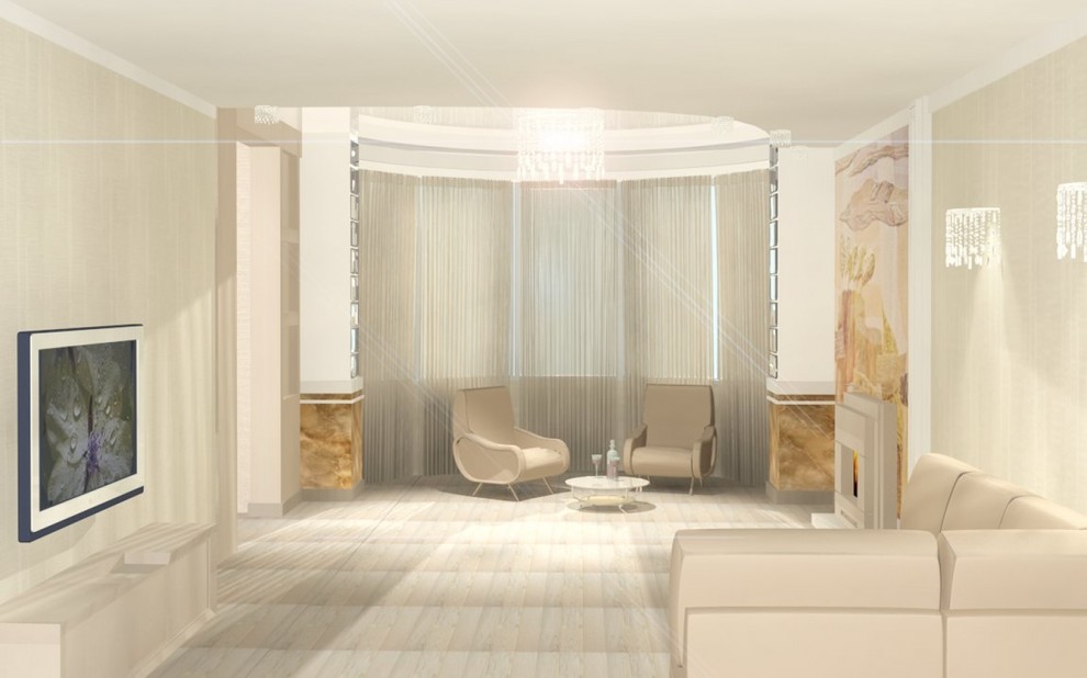 Визуализация гостиной