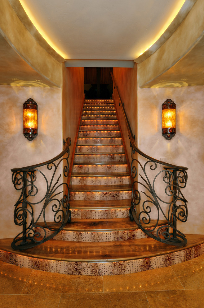 This is an example of a mediterranean staircase in San Diego.