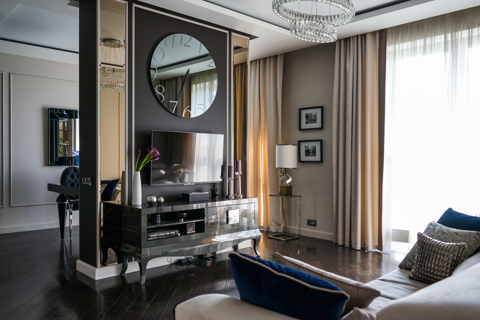 Дизайн интерьера трёхкомнатной квартиры