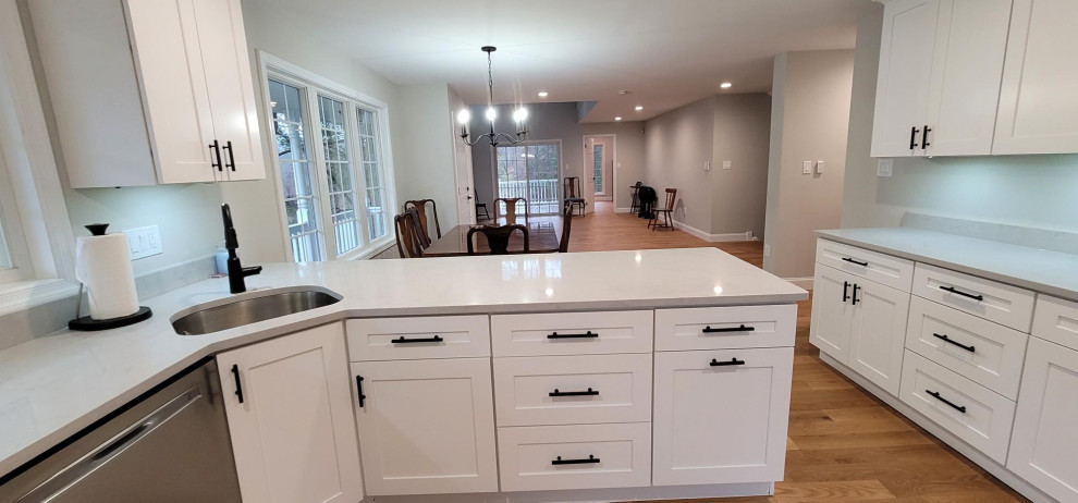 Modern Kitchen Renovations with White Cabinets