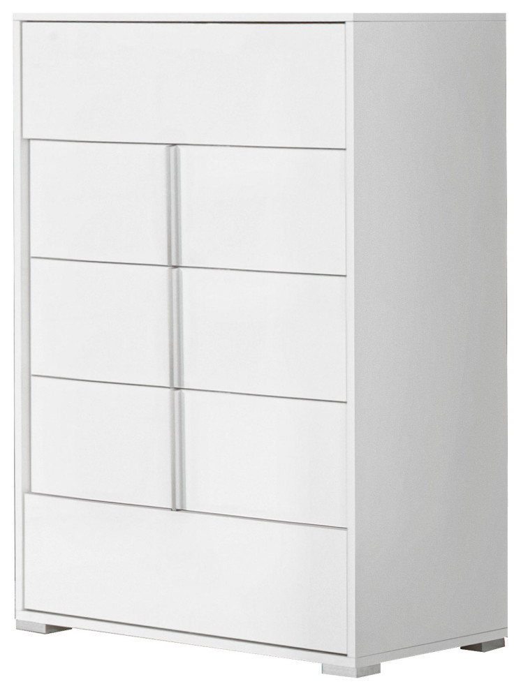 Modrest Nicla Italian Modern White Chest - Contemporary - Dressers - by ...