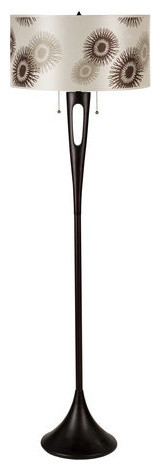 Lights Up! RS-981ATCF Soiree Two Light 60"H Floor Lamp