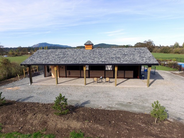 North Saanich Shedrow Barn Farmhouse Seattle By Barn Pros