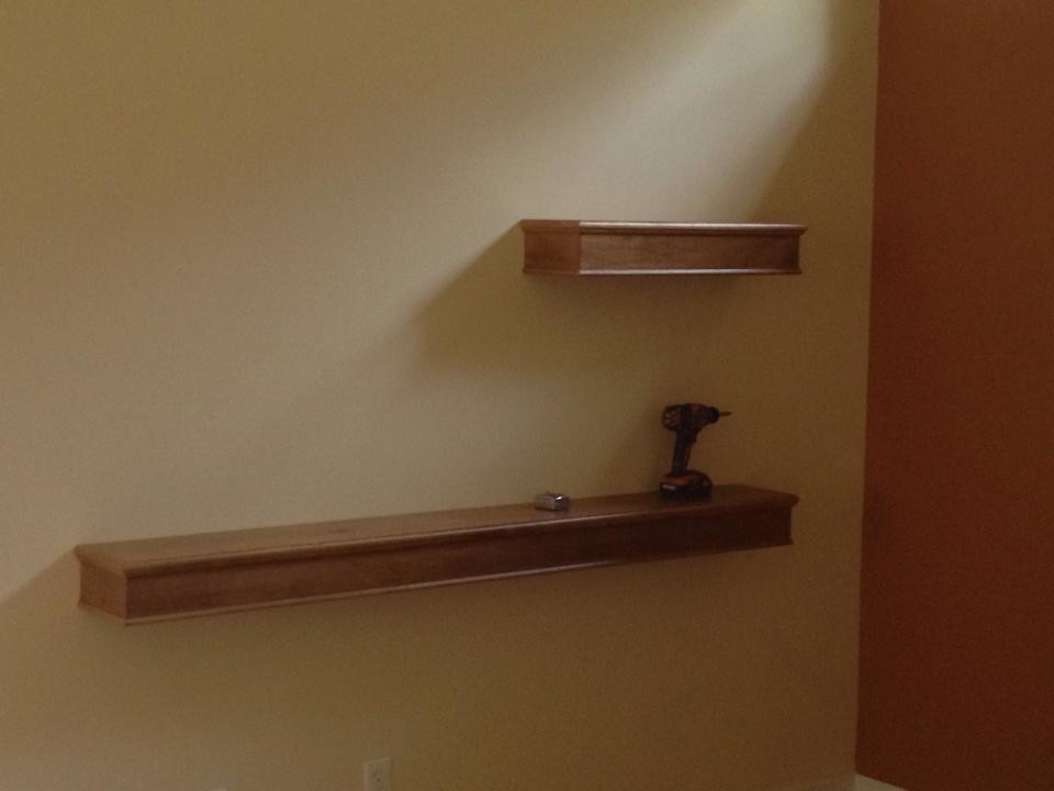 Amy's floating shelves