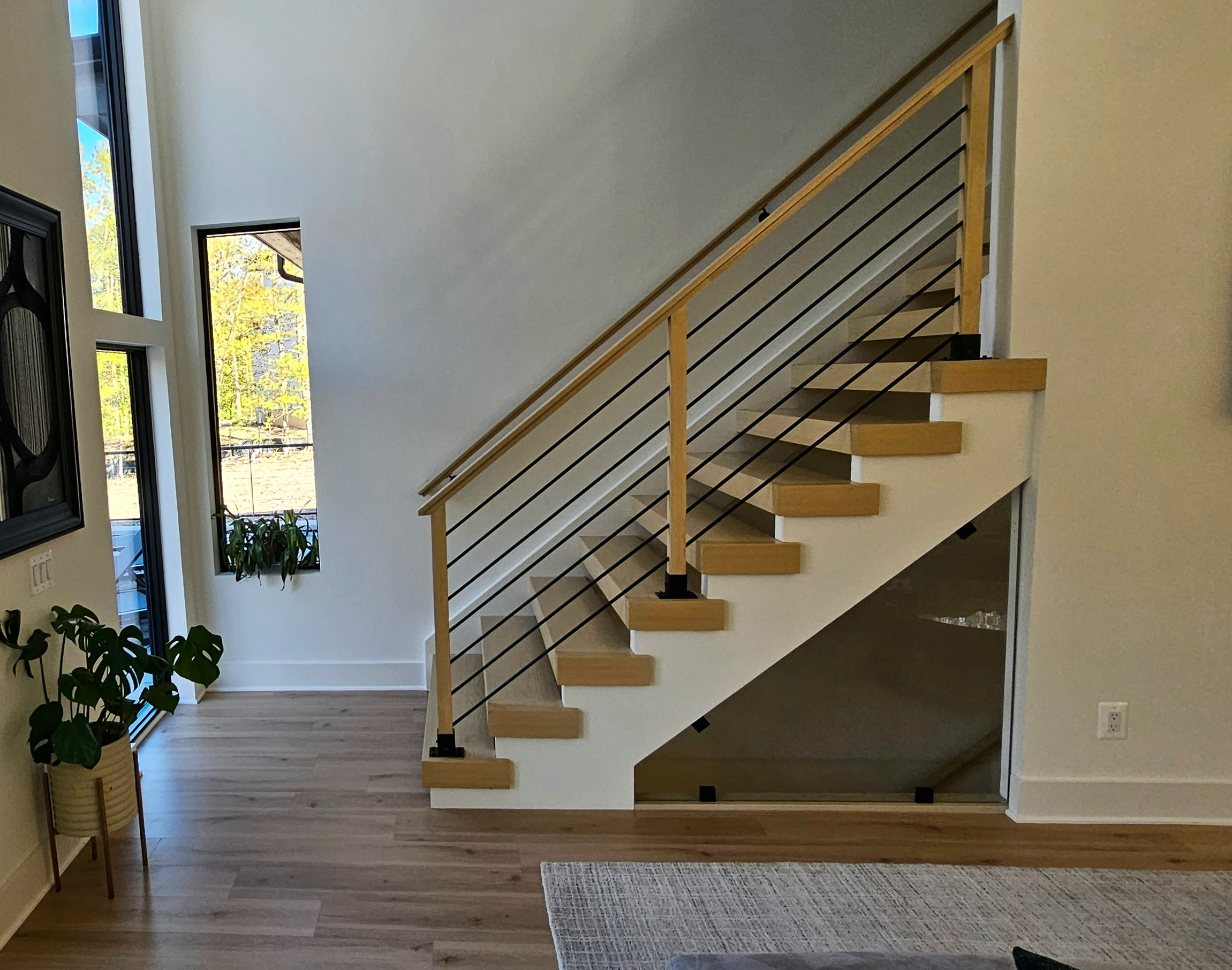 111_Open-Rise Stair with a Stunning Pool View, Great Falls, VA 22066