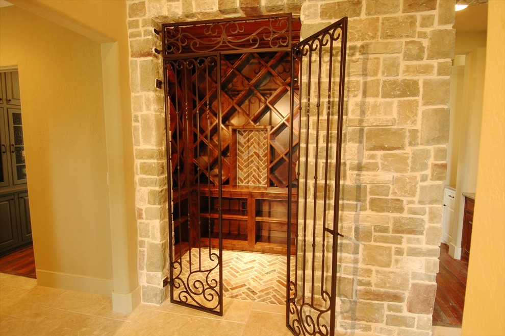 Traditional wine cellar in Houston.