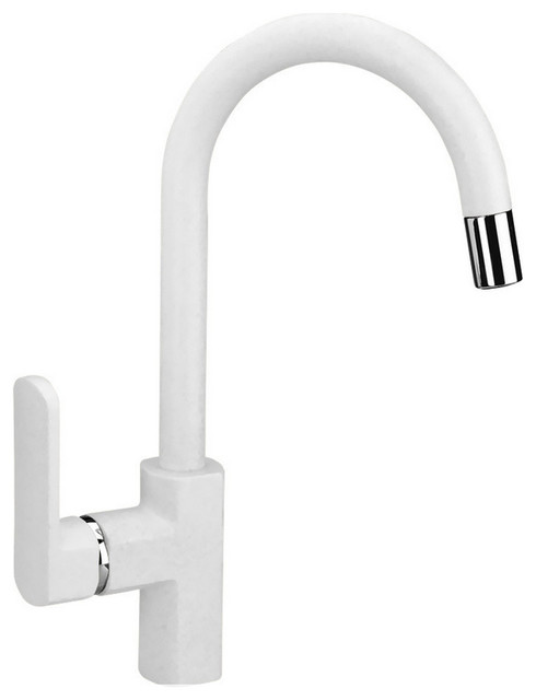 Latoscana Pamix50e Single Handle Pull Down Bar Faucet Milk White Latoscana Pamix50e Single Handle Pull Down Bar Faucet Milk White