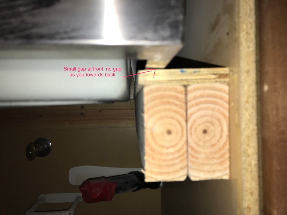 securing undermount farmhouse sink after questionable installation