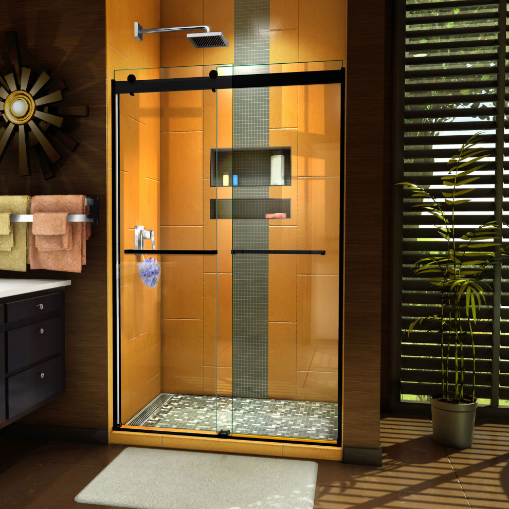 DreamLine Sapphire 4448"Wx76"H SemiFrameless Bypass Shower Door in