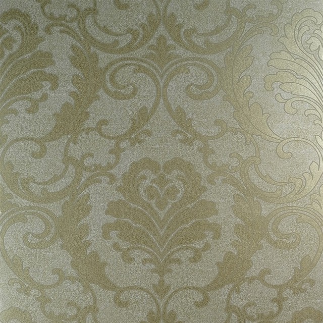 Classic Damask Luxurious Metallic Wallpaper Wallpaper by Walls Republic