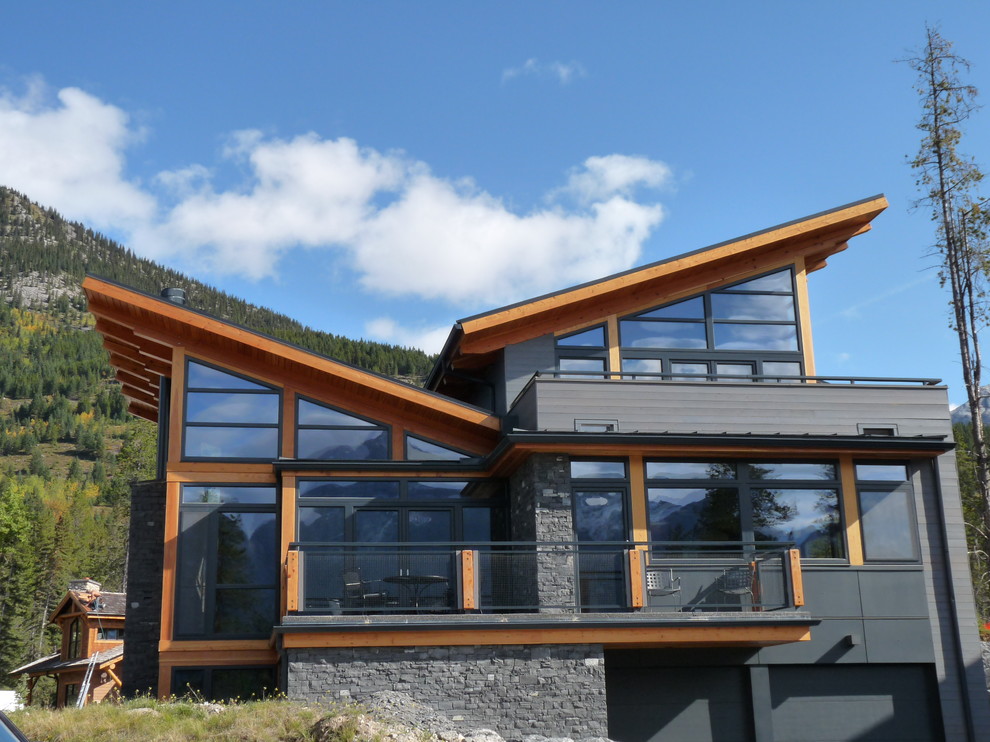 Photo of a country exterior in Vancouver with wood siding.