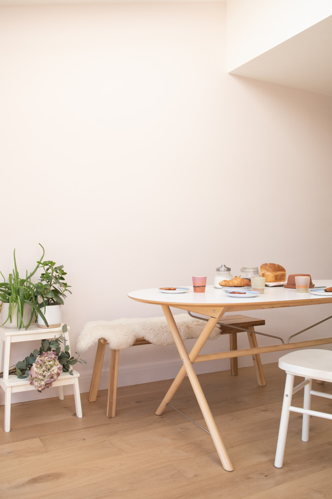 Design ideas for a scandinavian dining room in London.