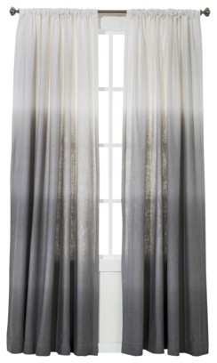 Threshold Ombré Stripe Window Panel, Gray
