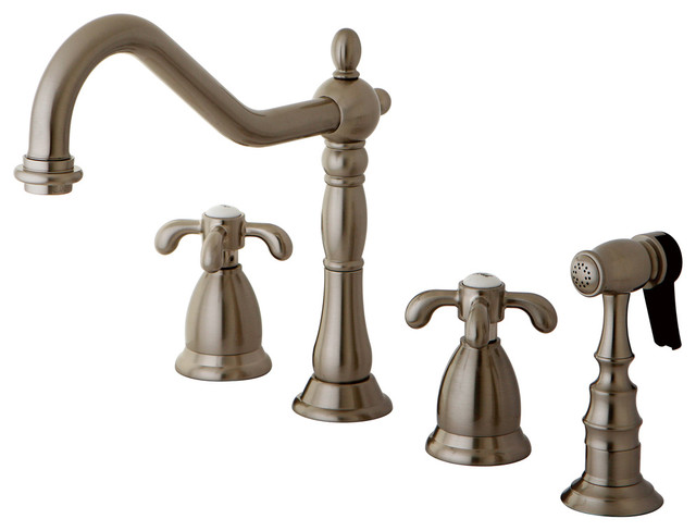 Ks1798txbs French Country Widespread Kitchen Faucet Orb