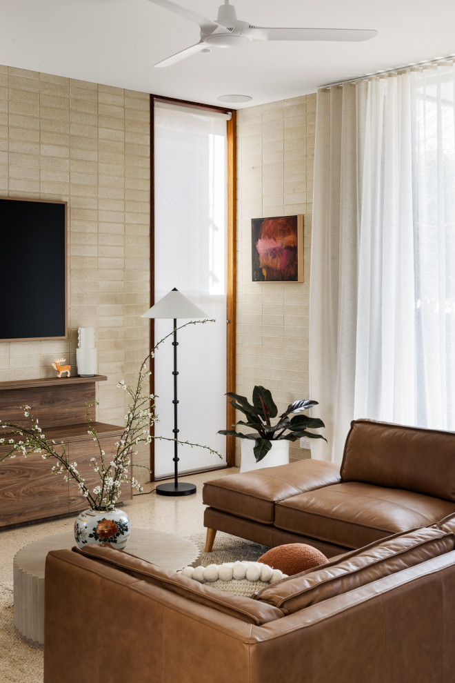 This is an example of a contemporary living room in Geelong.