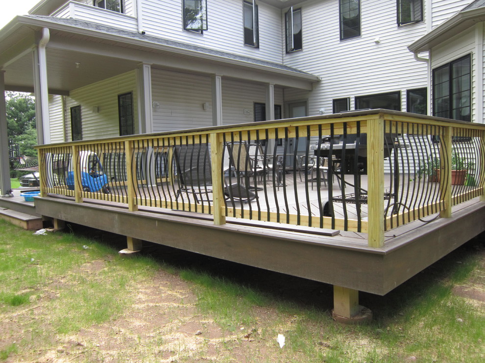 Trendy home design photo in New York